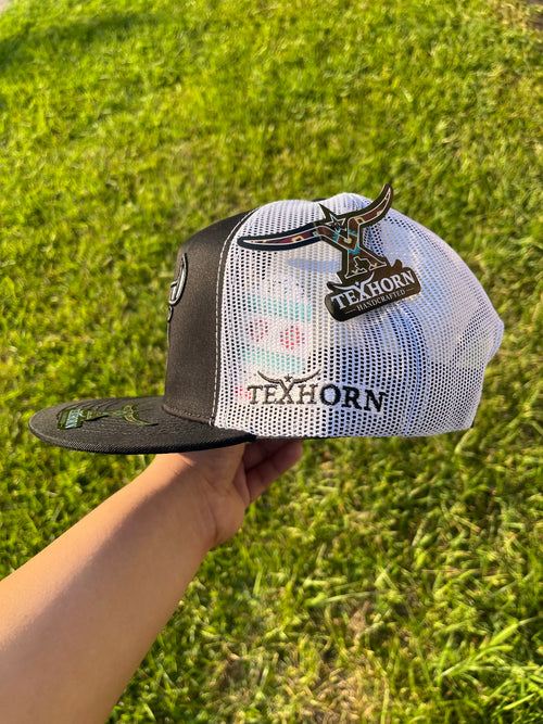 TEXHORN Cattle Black TX Snap Back