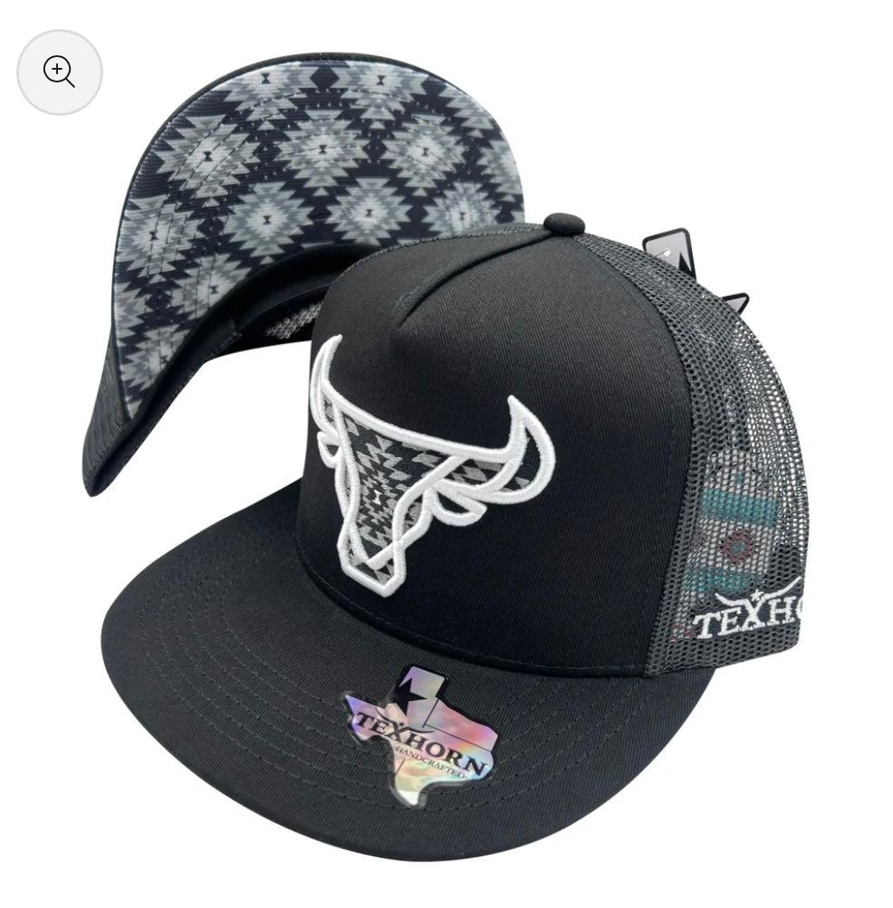 TEXHORN Cattle Black Snap Back
